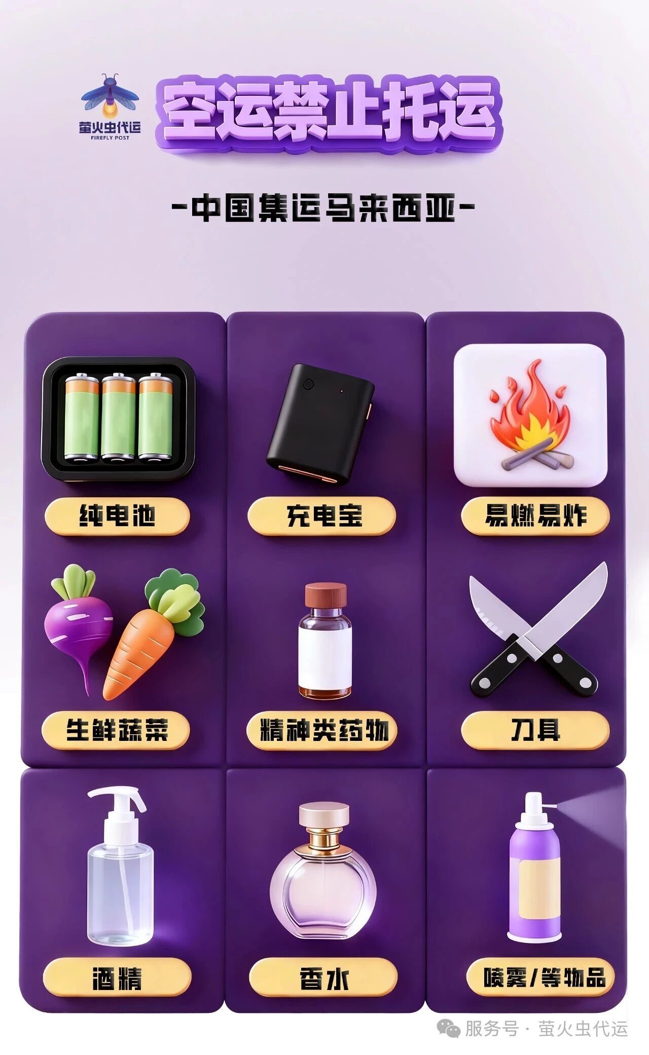 空运禁止运输的货物